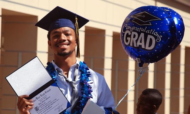 A high school graduate from Pasadena Unified School District.
