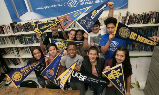 High school scholars at Pasadena Boy & Girls Club, a grantee organization of Pasadena Community Foundation.