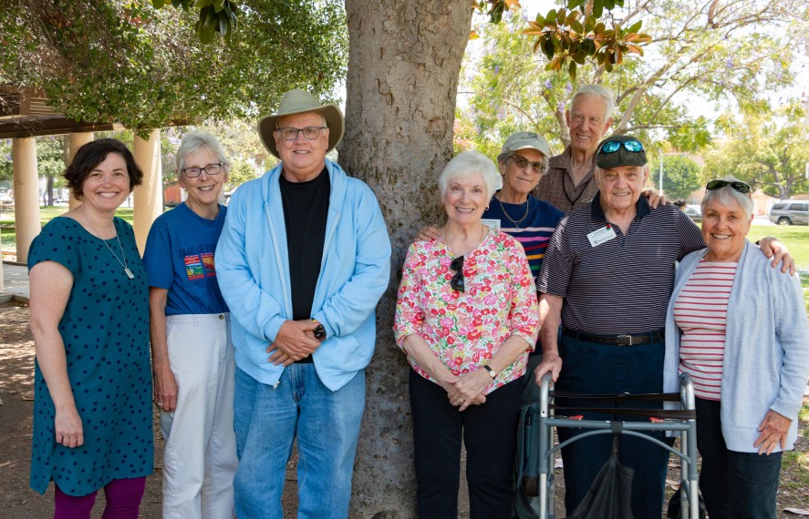 Group of seniors posing for a photo