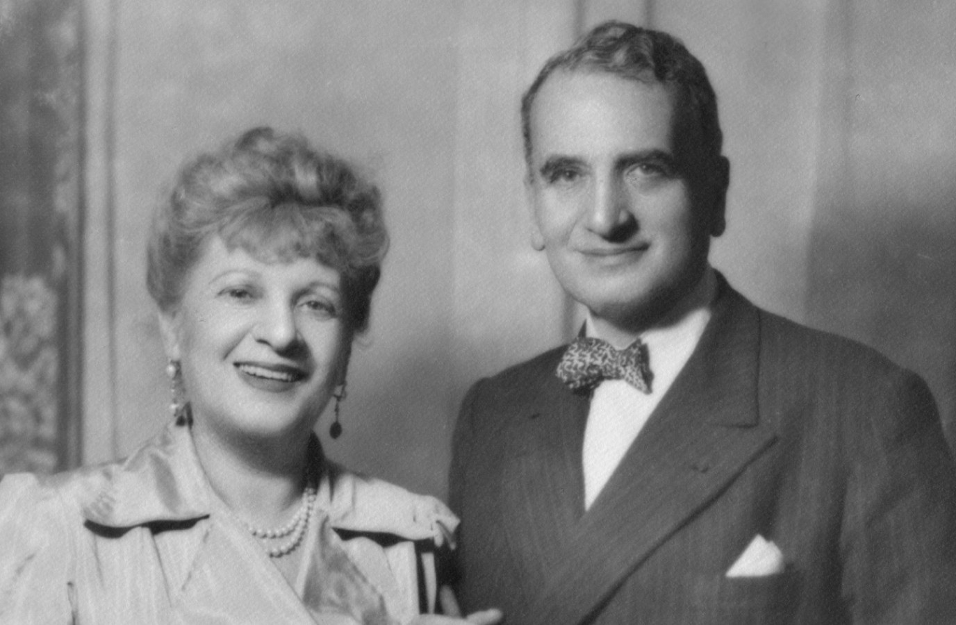 Vintage image of Josephine de Karman and another man